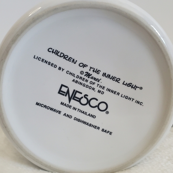 𝅺ENESCO Mother Glossy White Black Coffee Cup Mug 16 Oz - Picture 14 of 14